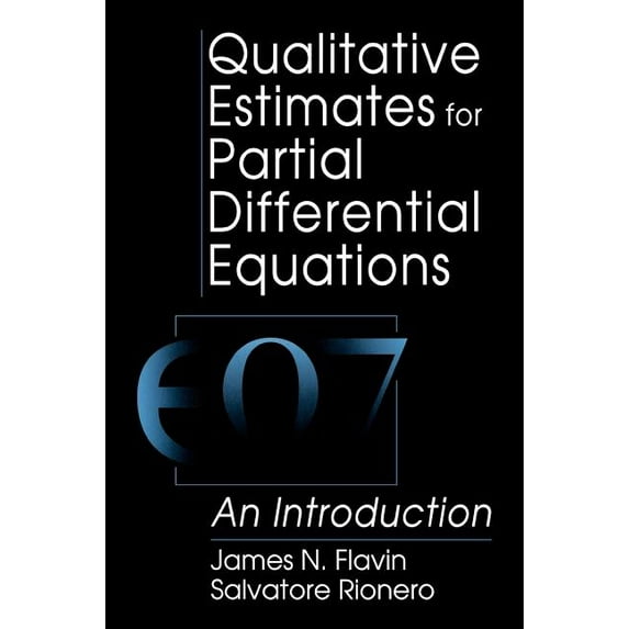 Engineering Mathematics Qualitative Estimates For Partial Differential Equations: An Introduction, (Hardcover)