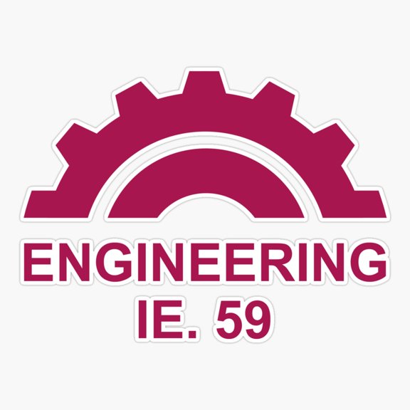 Engineering School Romance Inspired Sticker