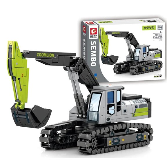 Engineering Series Agitating Transport Lifting Bulldozer Assembling Building Blocks