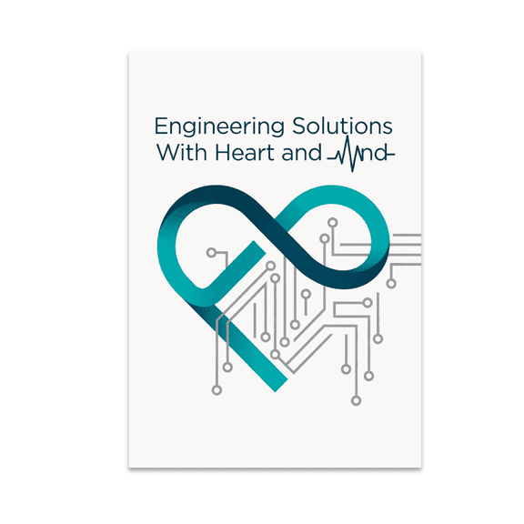 Engineering Solutions With Heart and Mind - Biomedical Engineering Enthusiast - 13x19 Poster Print