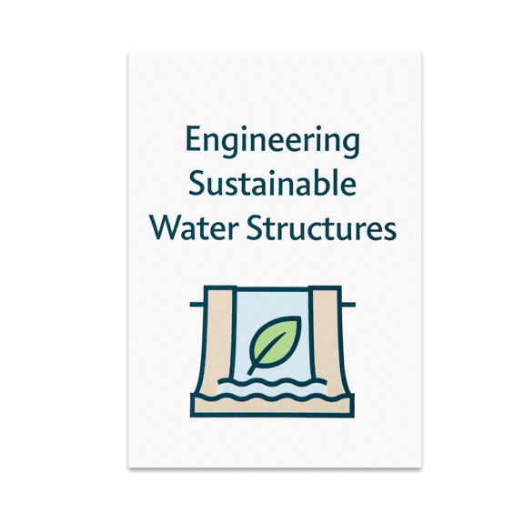 Engineering Sustainable Water Structures - Water Resource Engineer - 13x19 Poster Print