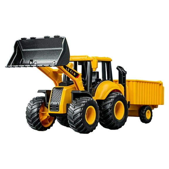 Engineering Toy Car, Kids Construction Vehicle, Realistic Simulation Engineering Truck Model, Durable, Hand-Pushed Moving Wheels, Educational Developmental Toy for Boys and Girls, Indoor Outdoor Play