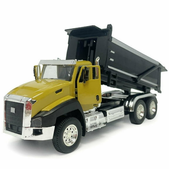Engineering Truck Dump Truck Construction Model Car Diecast Pull Back Kids Toy Vehicle