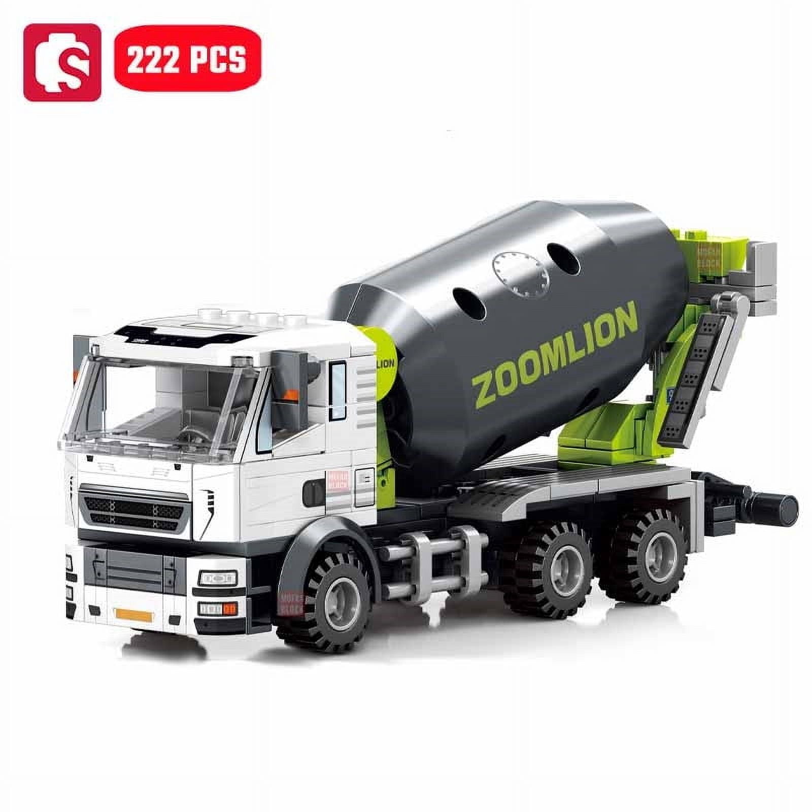 Engineering Vehicle Assemblage Building Blocks Kits MOC Excavator Mixer Truck Model Bricks DIY Educational Toys Boys Gifts