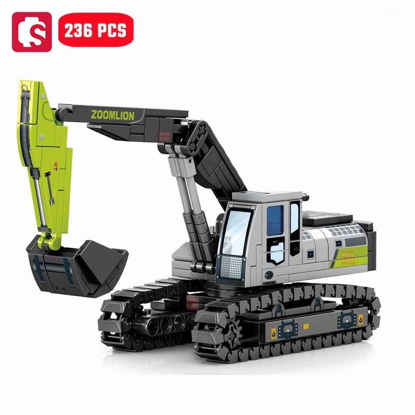 Engineering Vehicle Assemblage Building Blocks Kits MOC Excavator Mixer Truck Model Bricks DIY Educational Toys Boys Gifts