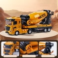 thumbnail image 1 of Engineering Vehicle Toy, Construction Vehicle Toy, Inertial Alloy Excavator Tanker Truck Bulldozer Toy for Boys, Movable Structure and Sliding Function Durable ABS Alloy Material, 1 of 7