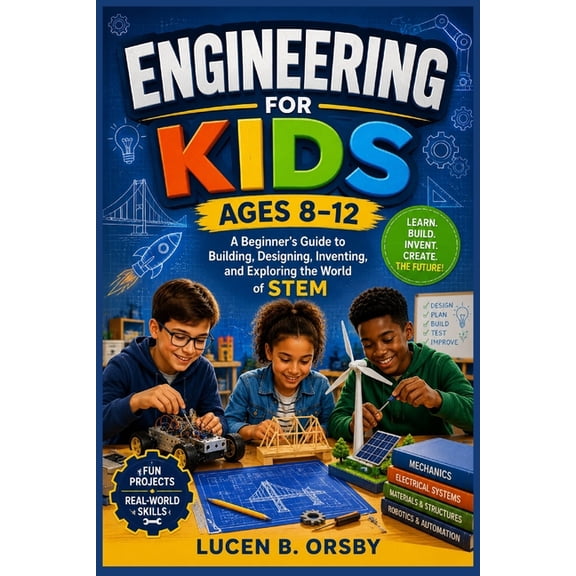 Engineering for Kids Ages 8-12: A Beginner's Guide to Building, Designing, Inventing, and Exploring the World of STEM, (Paperback)