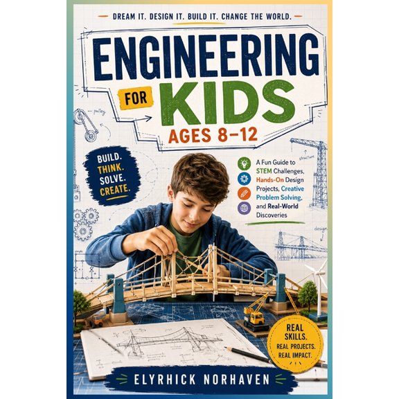 Engineering for Kids Ages 8-12: A Fun Guide to STEM Challenges, Hands-On Design Projects, Creative Problem Solving, and , (Paperback)