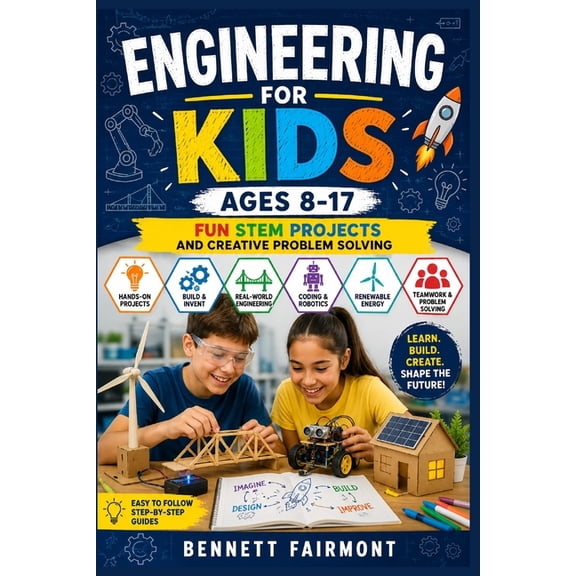 Engineering for Kids Ages 8-17: Fun STEM Projects and Creative Problem Solving, (Paperback)