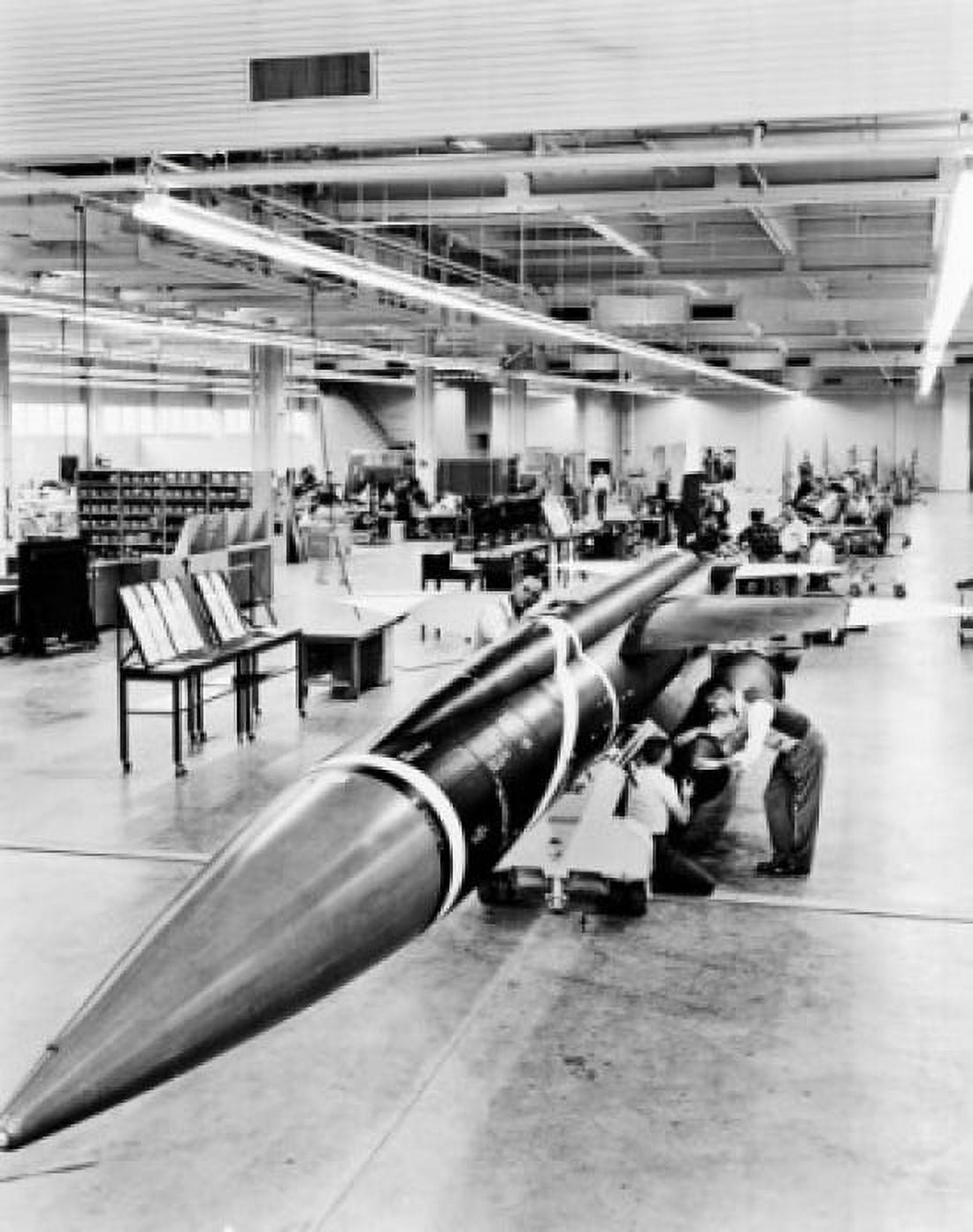 Engineers assembling aircrafts in a factory Canvas Art - (18 x 24)