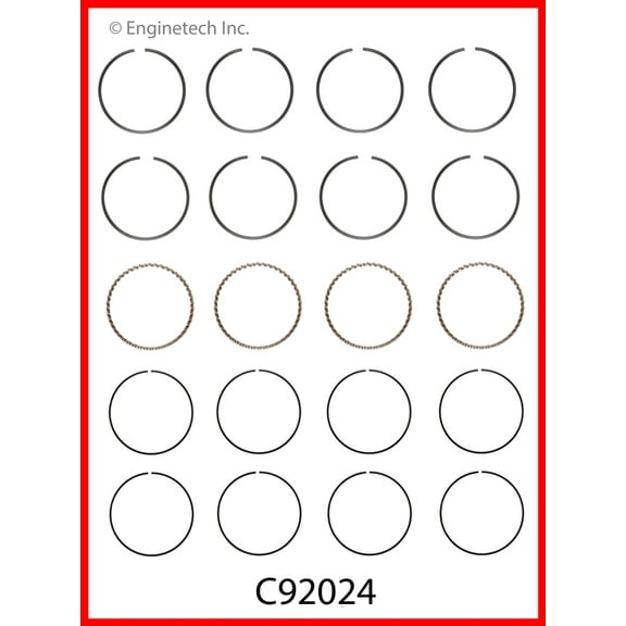 RINGS TOY 2.4L 22R 22RE 2