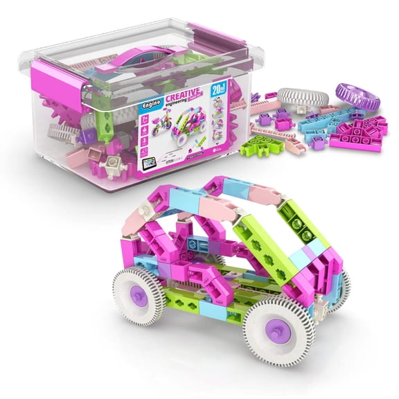 Engino- Creative Engineering STEM, Maker Girl 20-Model Set, For Ages 7+