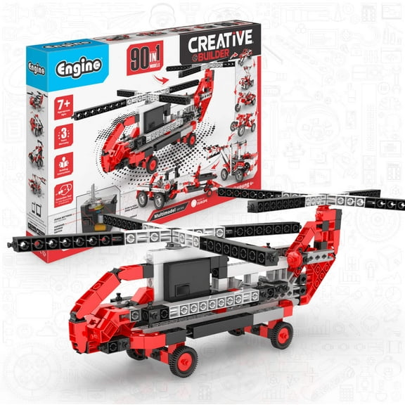 Engino- Inventor STEM Toys, 90 Motorized Models, Building Toys for Kids 7+