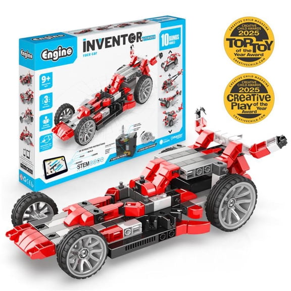 Engino- Inventor STEM Toys, Motorized Race Car Construction Toys for Kids 9+