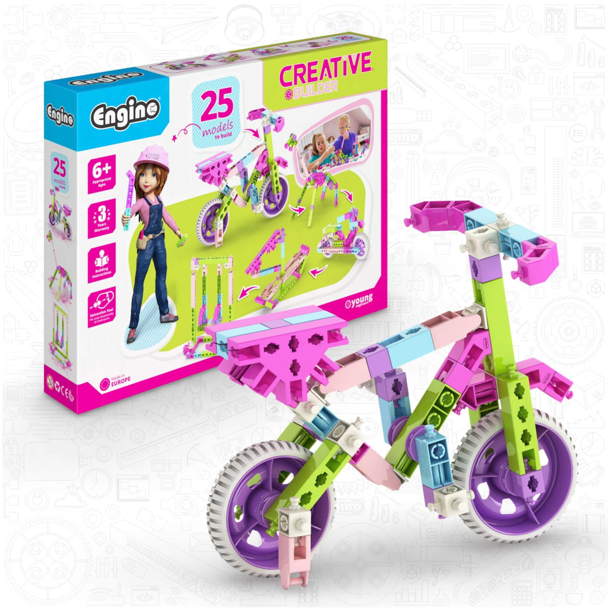 Engino- STEM Girls Building Toys, 25 Model Set, Educational Toy for ...