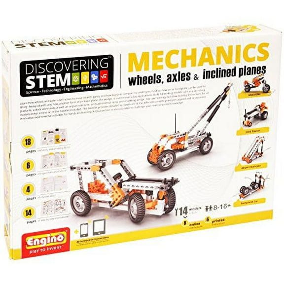 Engino STEM Mechanics, Wheels, Axles and Inclines