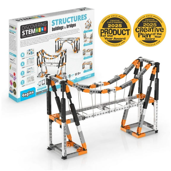 Engino- STEM Toys, Buildings & Bridges, Construction Toys for Kids 9+