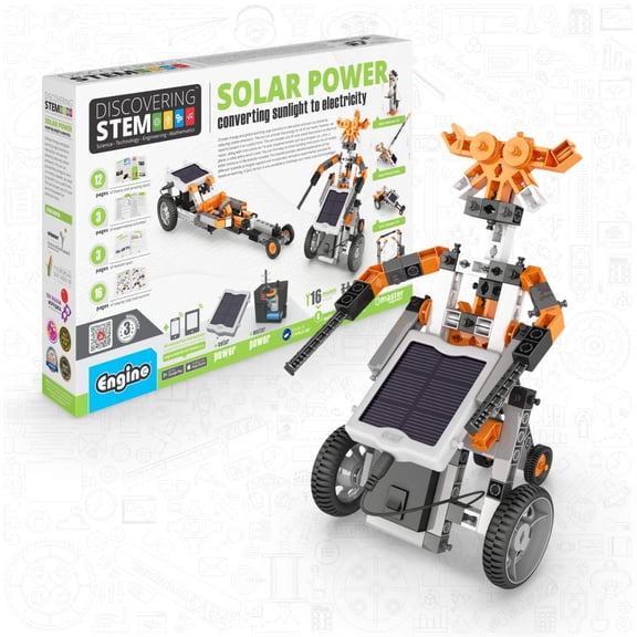 Engino- STEM Toys, Solar Power STEM Project for Kids 9+, Educational Toys