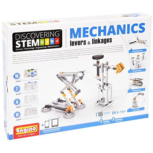 Engino Stem Mechanics, Levers and Linkages Science Set, Children 8
