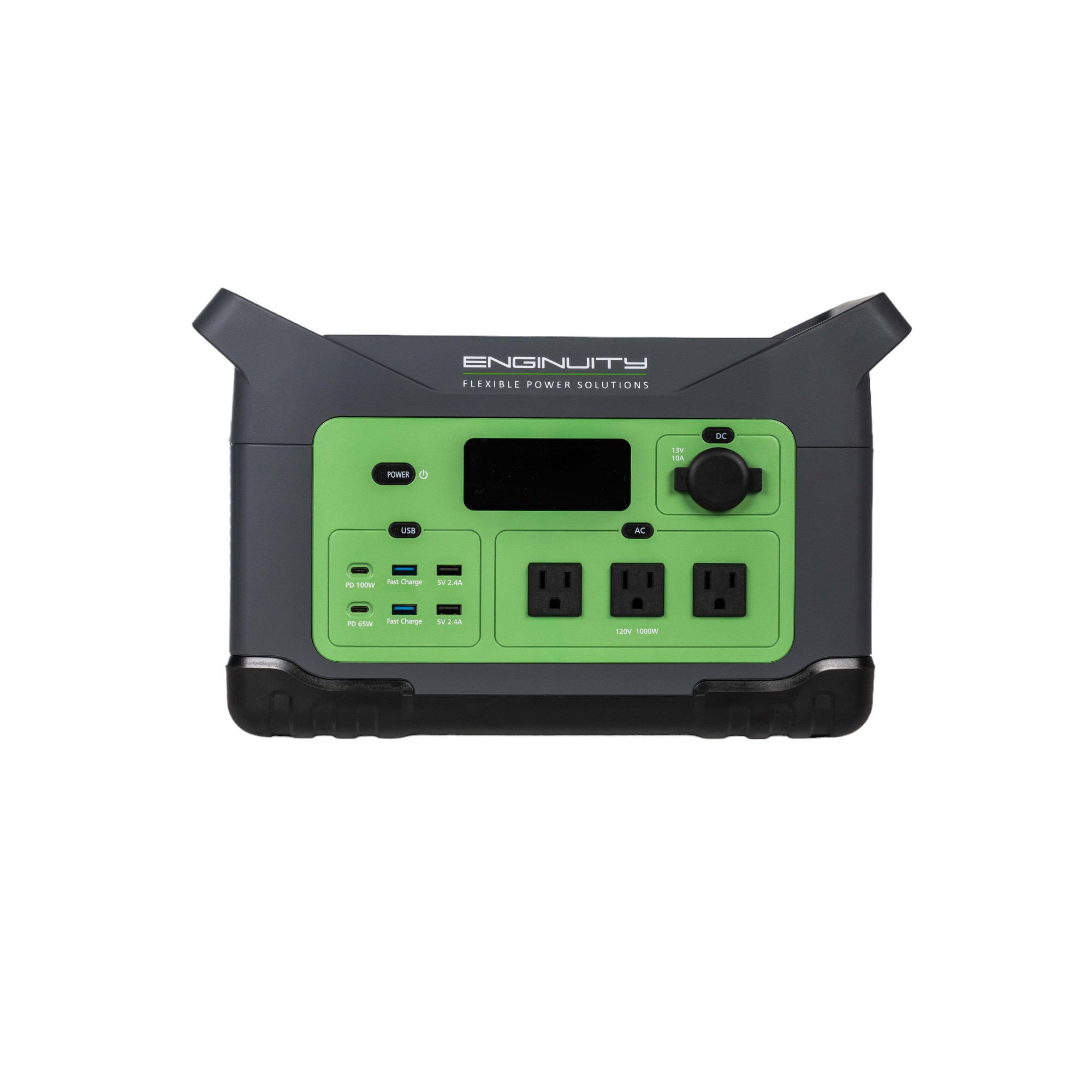 Enginuity 1000W, 907Wh Portable Power Station, Solar Generator, Camping, Emergency Power, Off-Grid