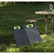 Enginuity 100W Portable Solar Panel, USB Outputs for Direct Charging, High Efficiency, Ideal for Outdoor Camping, RVs, Emergency Power