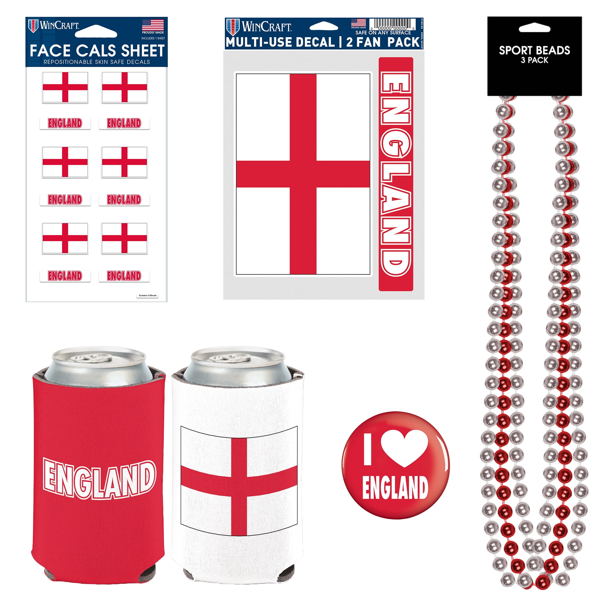 World Cup Ultimate Soccer Fan Supporter Pack - England