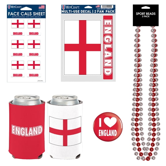 World Cup Ultimate Soccer Fan Supporter Pack - England