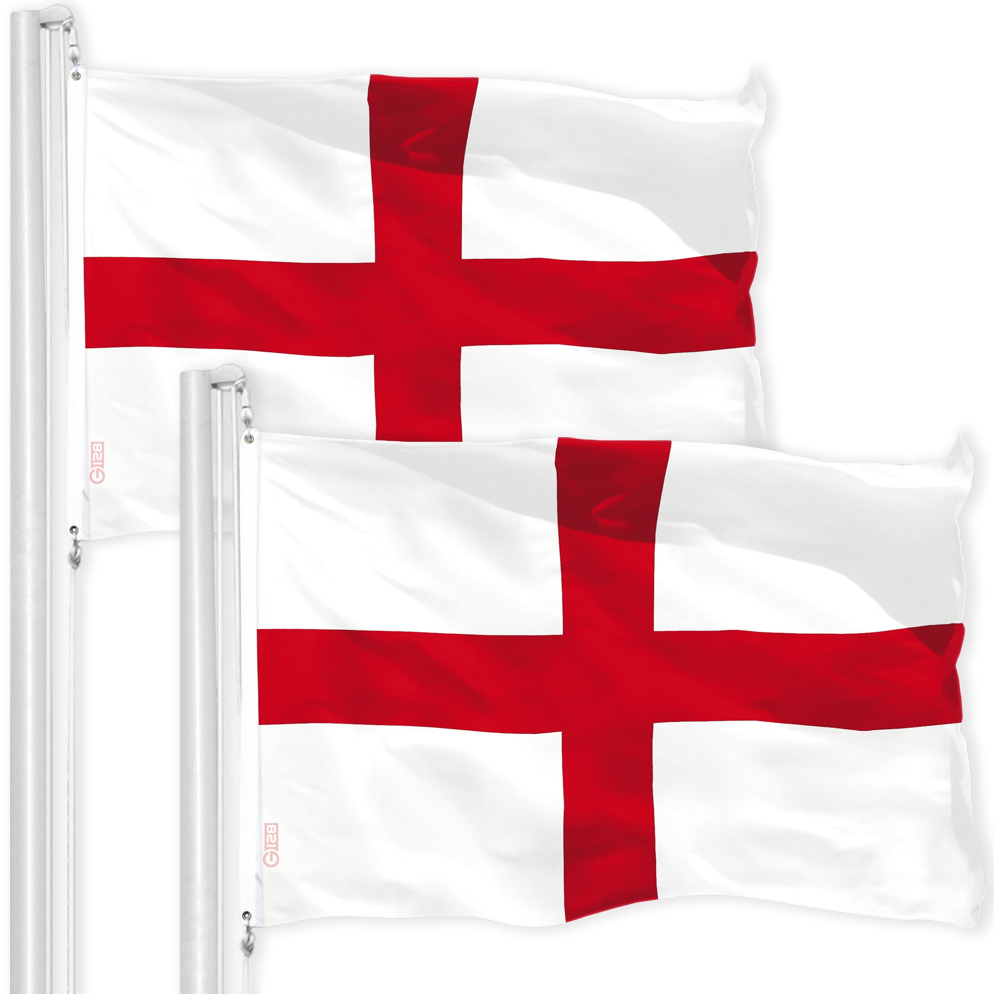 England English Flag 3x5FT 2-Pack 150D Printed Polyester By G128 ...