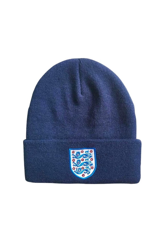 FA Soccer Supporter Fan Core Cuff Beanie Hat Navy Blue