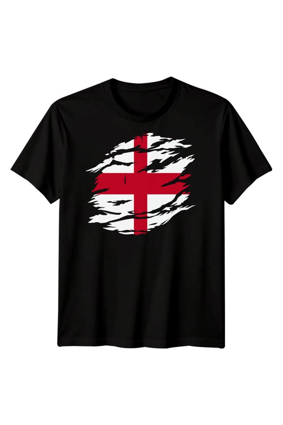England Flag Distressed Mens T-Shirt English Pride Country