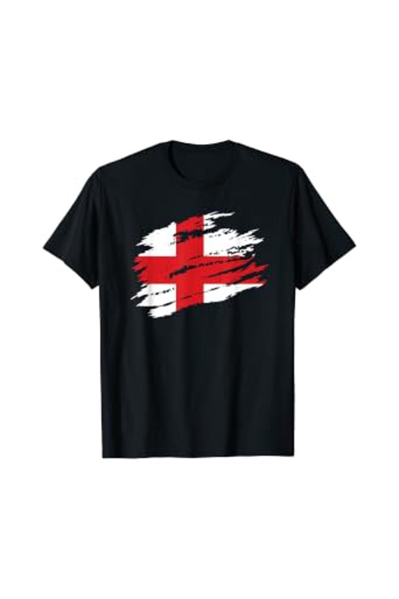 England Flag English Football Handball Rugby Cricket T-Shirt