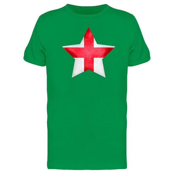 England Flag On Star Tee Men's -Image by Shutterstock