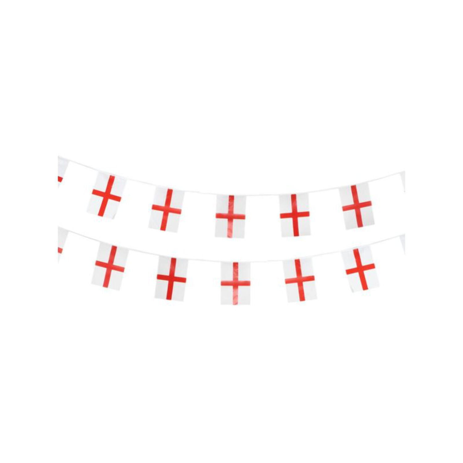 England Flag Rectangle Bunting Plastic Adult White Red England Flag Rectangle Bunting Plastic Adult White Red