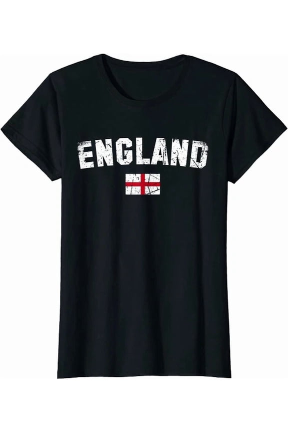 England Flag Vintage World Football Cup 2022 Fans T-Shirt