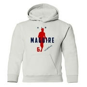 England Football Air Maguire 2022 World Soccer Fans Youth Hooded Sweatshirt (White, Youth X-Large)