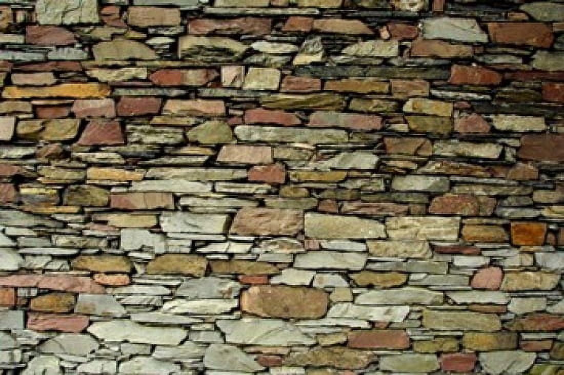 England Lake District Stone Pattern Canvas Art - Cindy Miller Hopkins DanitaDelimont (34 x 23)