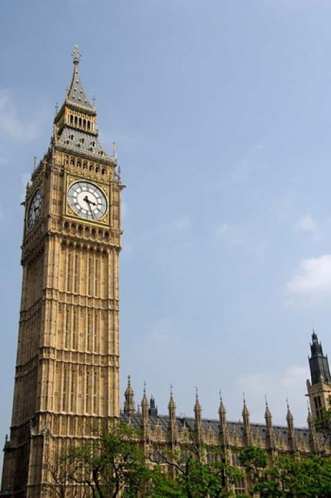 England London Big Ben Clock Tower Canvas Art - Cindy Miller Hopkins DanitaDelimont (23 x 34)