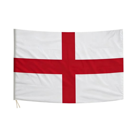 England National Flag With Tie Straps 35X59 Inches Polyester Material For Outdoor Indoor Events Sports Support And Decoration
