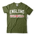 thumbnail image 1 of England Patriotic Flag Shirt England Flag Tee Mens Womens England Shirt England UK London T-Shirt (XX-Large Military Green), 1 of 6