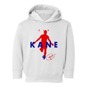England Soccer Tribute 2024 – Air Kane Inspired Toddler Hooded Sweatshirt (White, 2T)