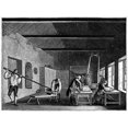 thumbnail image 1 of England Textile Mill. Ninterior Of An English Textile Manufactory Showing A Lapping Room. Line Engraving English, 1 of 3