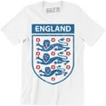 thumbnail image 1 of England Three Lions World Cup Team English Pride Fan Men's T-Shirt, 1 of 4
