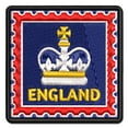 thumbnail image 1 of England Travel Royal Crown Family Applique Multi-Color Embroidered Hook & Loop Patch - 2.0 Inch Mini, 1 of 5