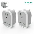 England UK Plug Adapter 2 Pack, ETEPON Travel Type C Outlet Adapter