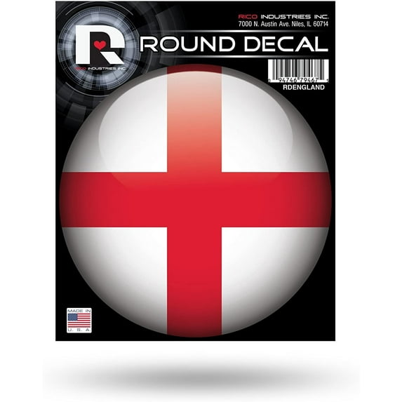 England World Cup Soccer Round Decal