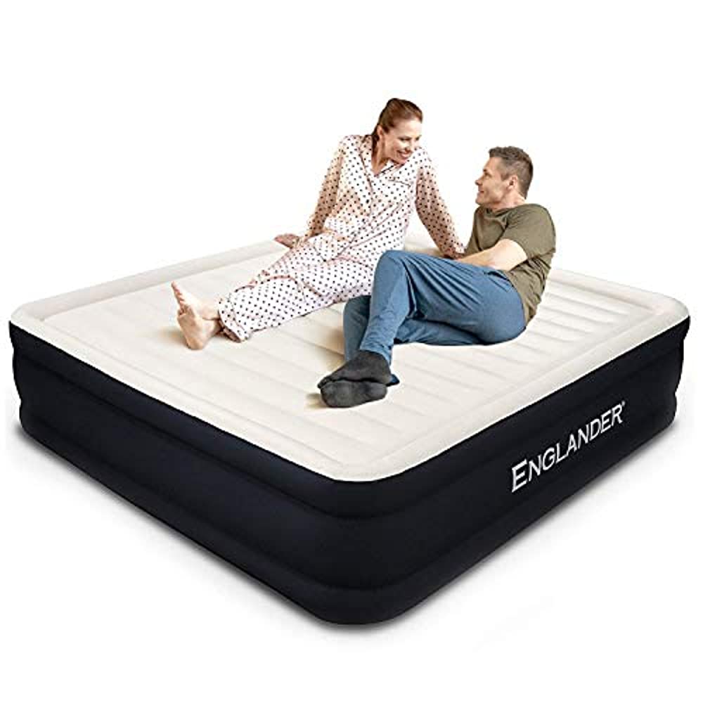 Englander Air Mattress with Built in Pump - California King, 20 inch Thickness, Black - image 1 of 10