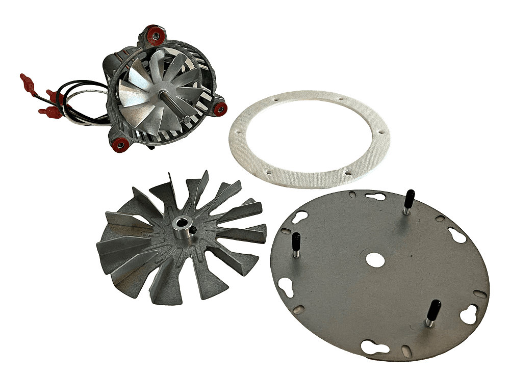 High-Efficiency Silver Pellet Stove Combustion Blower Kit