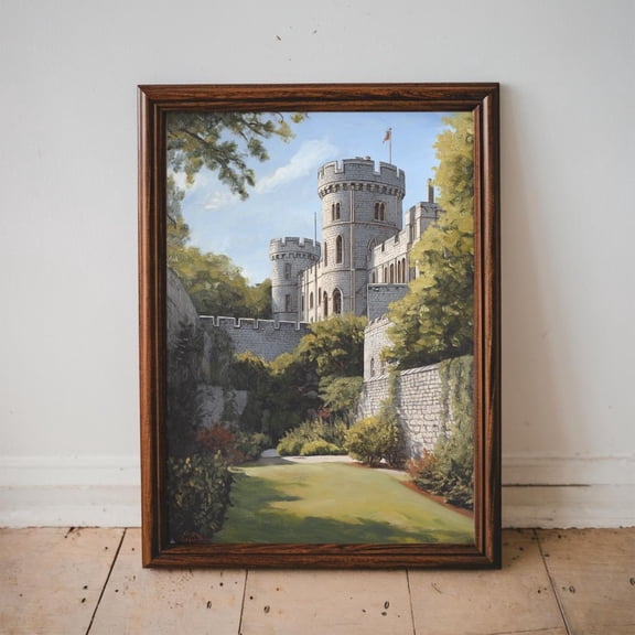 Englands Windsor Castle Iconic British Architecture Classic Garden Decor
