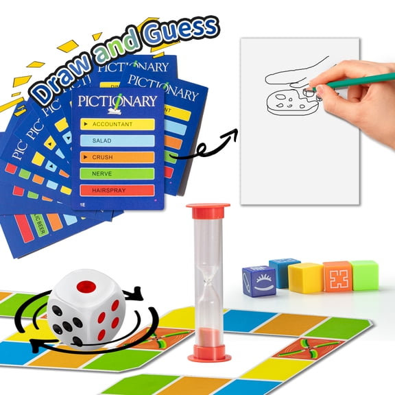 English Adult Game Party Funny Entertainment English Board Game Adult English Game Guess and Draw