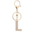 English Alphabet Keychain Set Alloy Metal Letter Charms with Gold Inlay ...